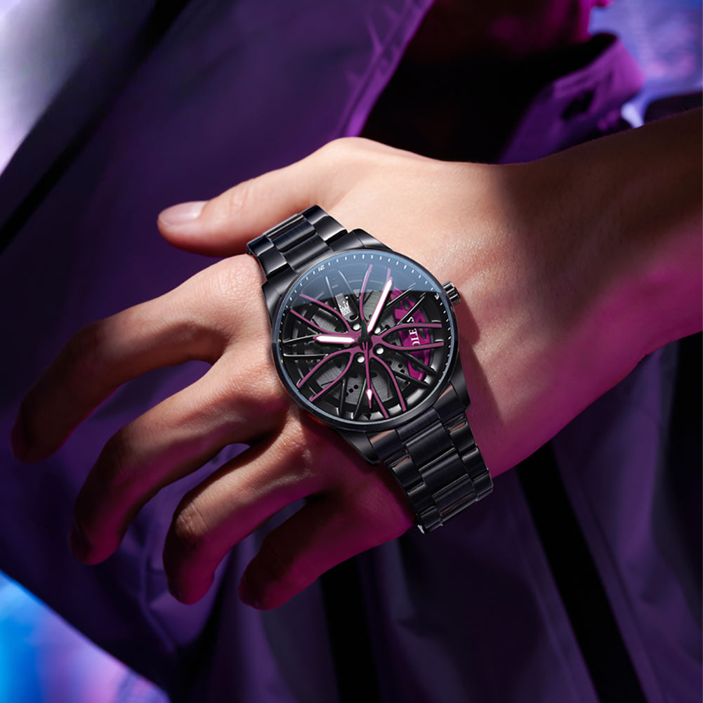 Relógio Design - Aro BMW Feminino Olevs